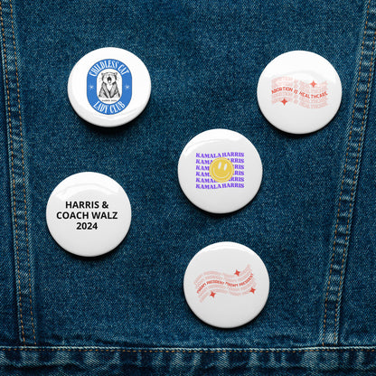 Set of pin buttons